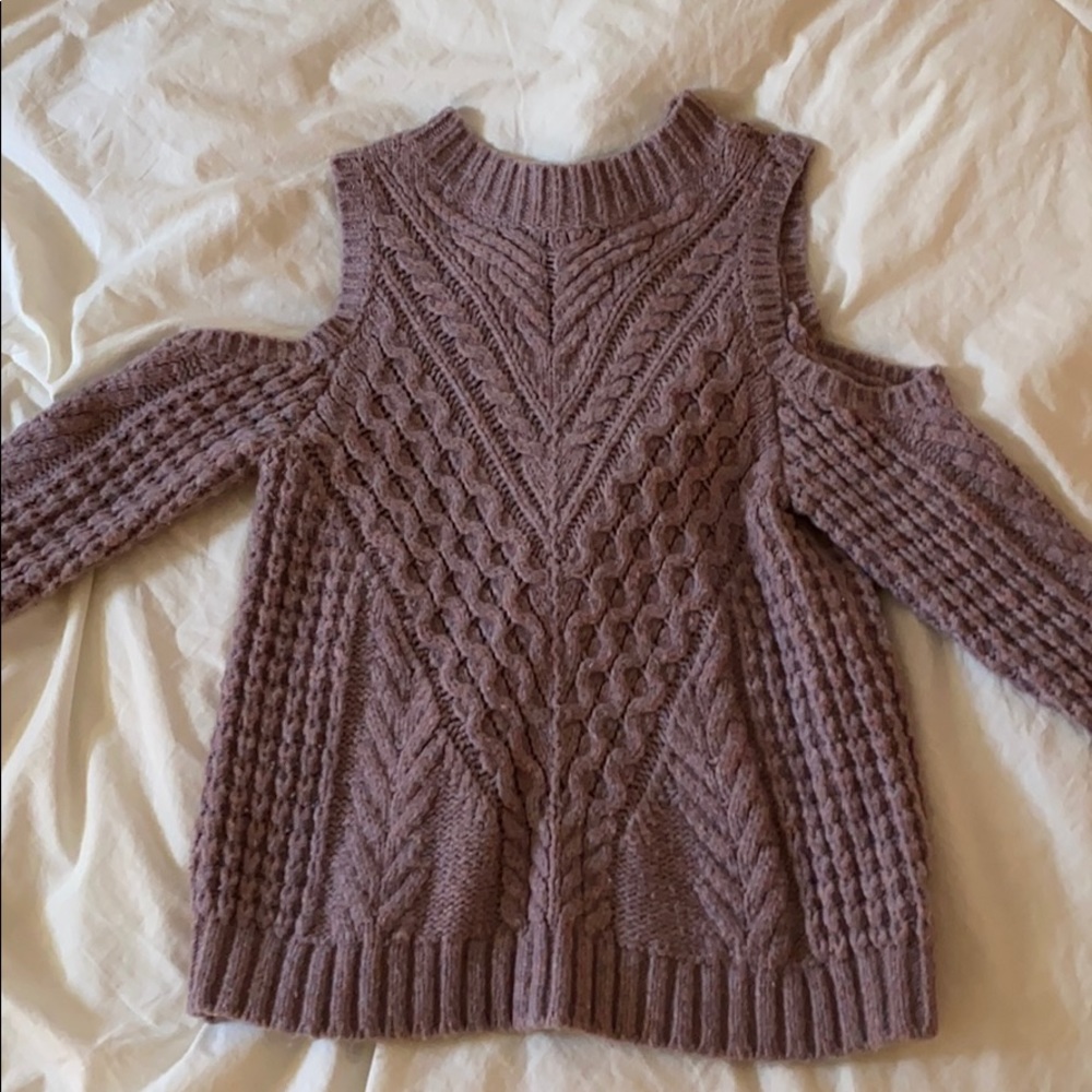 Express “Cold Shoulder” Sweater